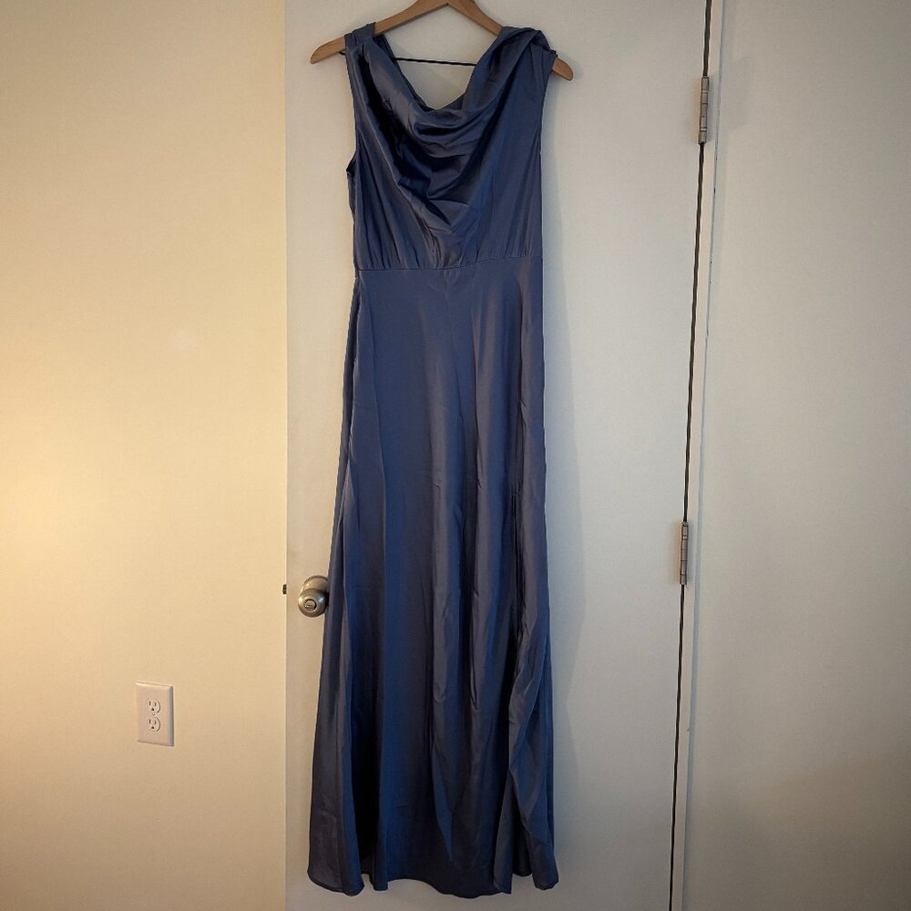 NWT ASTR the Label off shoulder satin dress